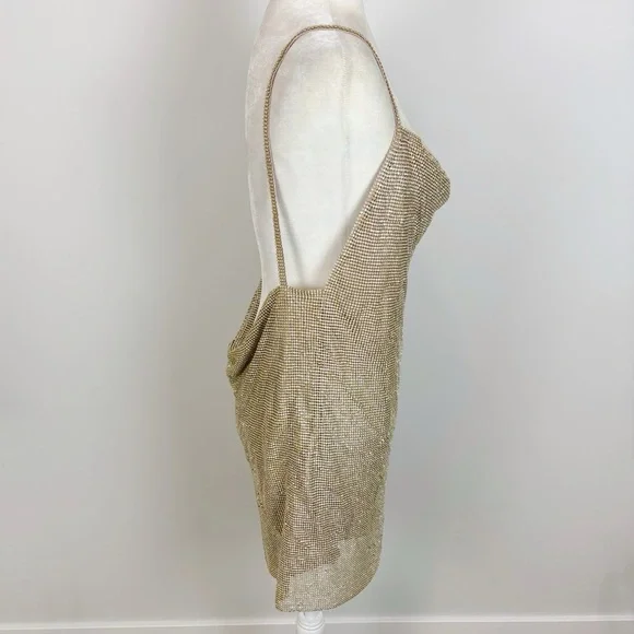 SNDYS Sunset Dress in Gold Size M - Picture 7 of 14